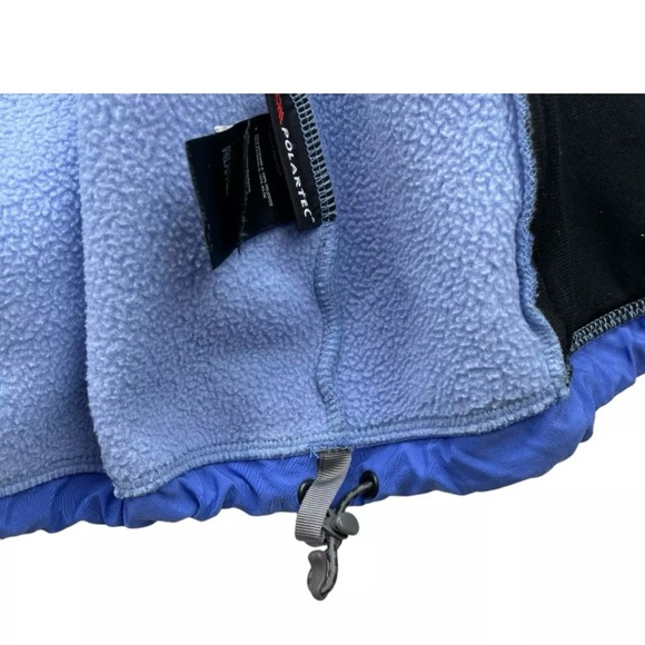 The North Face Blue fleece Jacket with Hood and Full-Length Zipper - Picture 7 of 10